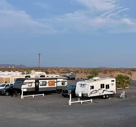 Our office here at Dreamers RV Park